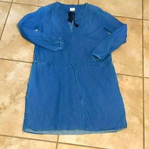 Gap XS denim chambray dress with pockets